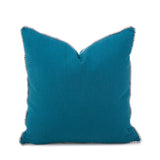 20 x 20 Outdoor Pillow with Dec Cord- Seascape Turquoise- Poly Insert
