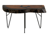 Live Edge Parota Wood Sofa Table | Epoxy Collection