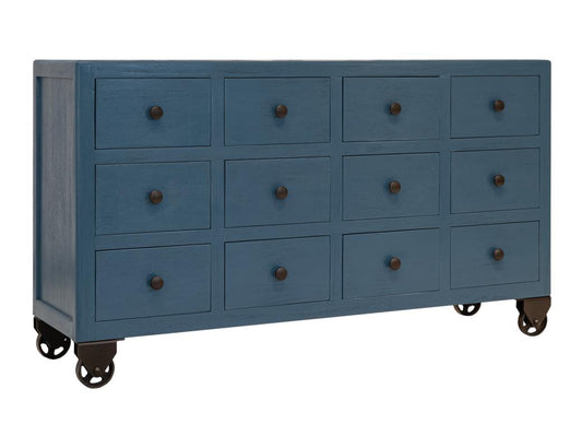 12 Drawer Console Table | Oslo Collection Mango Wood