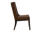 Black Balam Upholstered Chair | Cognac Leather Dining Chair