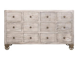12 Drawer Console Table - Oslo Collection Mango Wood