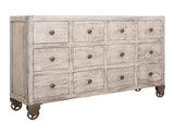 12 Drawer Console Table - Oslo Collection Mango Wood