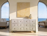 12 Drawer Console Table - Oslo Collection Mango Wood