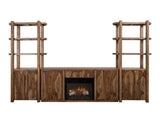 Balam Wall Unit with Fireplace | Handcrafted Mango & Teak Wood