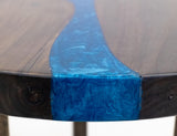Zaphiro End Table - Sapphire Epoxy Resin Wood Table