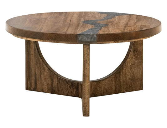 Silver Occasional Cocktail Table | Contemporary Resin River Design