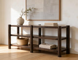 Liana Console Table - Mango Wood Shelving | Modern Storage