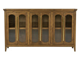 6 Door Console Table - Brava Transitional Design Storage Cabinet