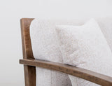 Forest Sofa | Beige Upholstered Sofa with Melina Wood Frame