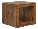 Balam 1 Shelf End Table - Mango & Teak Wood Occasional Table