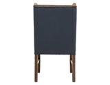 100% Leather Upholstered Chair | Forge Collection Blue
