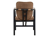 Poly Suede Upholstered Chair | Forge Armchair Brown