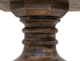 Round Pedestal Dining Table - Lumiere Solid Pine Wood Design