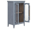 2 Door Console with Glass - Brava Transitional Design Furniture