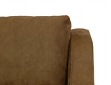 Zaphiro Loveseat | Modern Camel Poly Suede Two-Seater Sofa