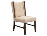 Poly Suede Upholstered Chair | Forge Collection Beige Dining Chair