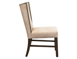 Poly Suede Upholstered Chair | Forge Collection Beige Dining Chair