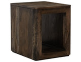 Black Balam 1 Shelf Chairside Table | Mango & Teak Wood
