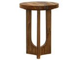 Silver Occasional Chairside Table | Contemporary Resin River Design