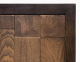 4 Door Console - Origin Console with Oak Geometric Design