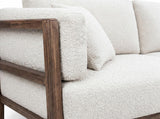 Wooden Frame Upholstered Loveseat | Elegant 2-Seater Sofa