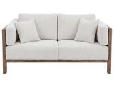Wooden Frame Upholstered Loveseat | Elegant 2-Seater Sofa