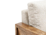 Wooden Frame Upholstered Sofa | Elegant Living Room Furniture