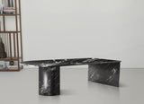 Salerno Coffee Table – Handcrafted Marble Elegance with Striking Art Deco Design for Modern Living Spaces