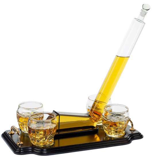 Ice Hockey Wine & Whiskey Decanter Set, 750ml