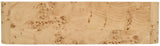 Cresthill Elegant Burl Wood Art Deco Console Table - Curved Design, Sturdy 200 lbs Capacity, Natural Finish