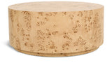 Burl Art Deco Coffee Table - Stunning Ash Burl Wood Design, 200 lbs Capacity, Natural Finish 36" W