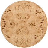 Burl Art Deco Coffee Table - Stunning Ash Burl Wood Design, 200 lbs Capacity, Natural Finish 36" W