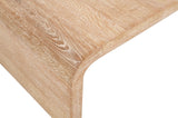 Cresthill Oak Wood Art Deco Coffee Table - Elegant Design, Brushed Finish & 200 lbs Capacity, 48" W
