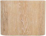 Cresthill Oak Wood Art Deco End Table - Stylish White Finish, Durable Design, Perfect for Living Room