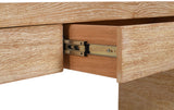 Cresthill Oak Wood Art Deco Console Table - Stylish Brushed Finish, Durable Design, 200 lbs Capacity