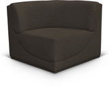 Ollie Boucle Fabric Upholstered Corner Modular Chair