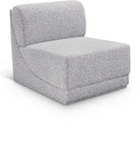 Ollie Boucle Fabric Upholstered Armless Modular Chair