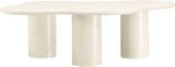 Romaine Coffee Table - Modern Art Deco Design with Wavy Top and Sturdy Iron Construction for Style