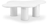 Romaine Coffee Table - Modern Art Deco Design with Wavy Top and Sturdy Iron Construction for Style