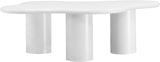 Romaine Coffee Table - Modern Art Deco Design with Wavy Top and Sturdy Iron Construction for Style
