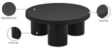 Rhodes Coffee Table - Modern Art Deco Design with Fluted Legs for Sophisticated Living Spaces