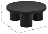 Rhodes Coffee Table - Modern Art Deco Design with Fluted Legs for Sophisticated Living Spaces