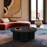 Rhodes Coffee Table - Modern Art Deco Design with Fluted Legs for Sophisticated Living Spaces