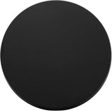 Rhodes End Table - Art Deco Iron Table with Fluted Legs and Sleek Matte Finish for Stylish Living Spaces