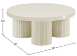 Rhodes Coffee Table - Modern Art Deco Design with Fluted Legs for Sophisticated Living Spaces