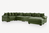 DESEO 233" Sectional Sofa with Ottoman