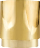 Jazzy Stainless Steel Drum End Table - Elegant Contemporary Design for Stylish Home Decor