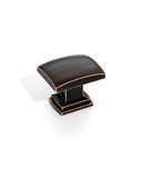 DESIGN2828 Matte Black Square Cabinet Knobs | Single Hole Drawer Knobs for Cabinets