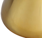 Emery Contemporary Coffee Table with Genuine White Marble Top & Brushed Gold Base for Glam Style