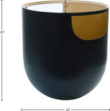 Doma Round Glass Top End Table with Brushed Metal Finish – Stylish Contemporary Design Accent Piece